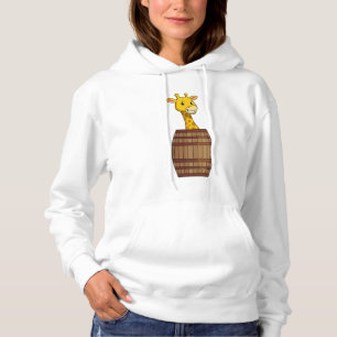 Giraffe mit Barrel Hoodie