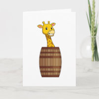 Giraffe mit Barrel