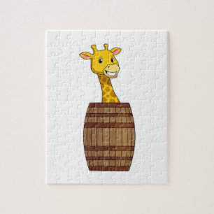 Giraffe mit Barrel Puzzle