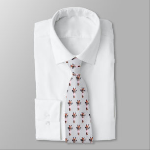 Giraffe mit Brille bläst rosa Kaugummi Krawatte