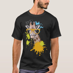 Giraffe mit Brille I Animal I Giraffen T-Shirt