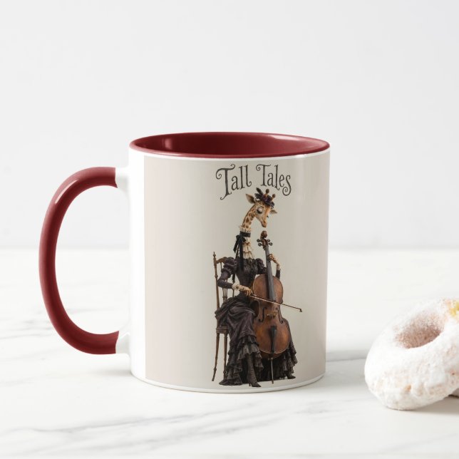 Giraffe mit Cello Tasse (Mit Donut)