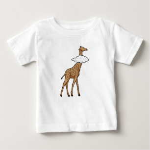 Giraffe mit Cloud Baby T-shirt