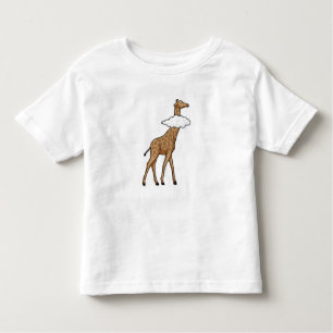 Giraffe mit Cloud Kleinkind T-shirt