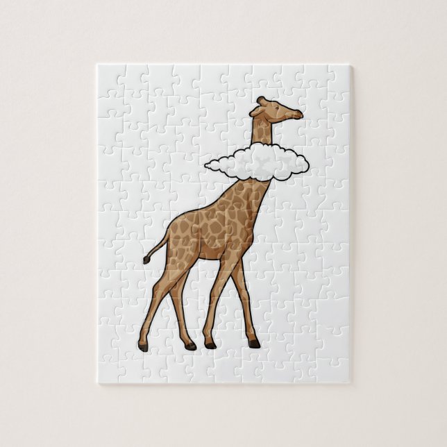 Giraffe mit Cloud Puzzle (Vertikal)