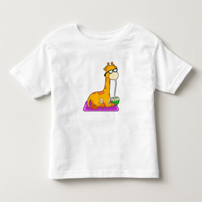 Giraffe mit Coconut Kleinkind T-shirt (Vorderseite)