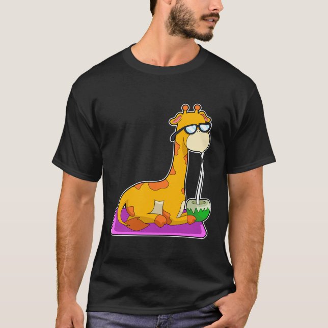 Giraffe mit Coconut T-Shirt (Vorderseite)