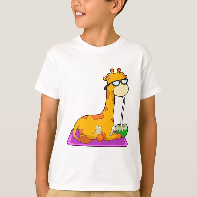 Giraffe mit Coconut T-Shirt (Vorderseite)