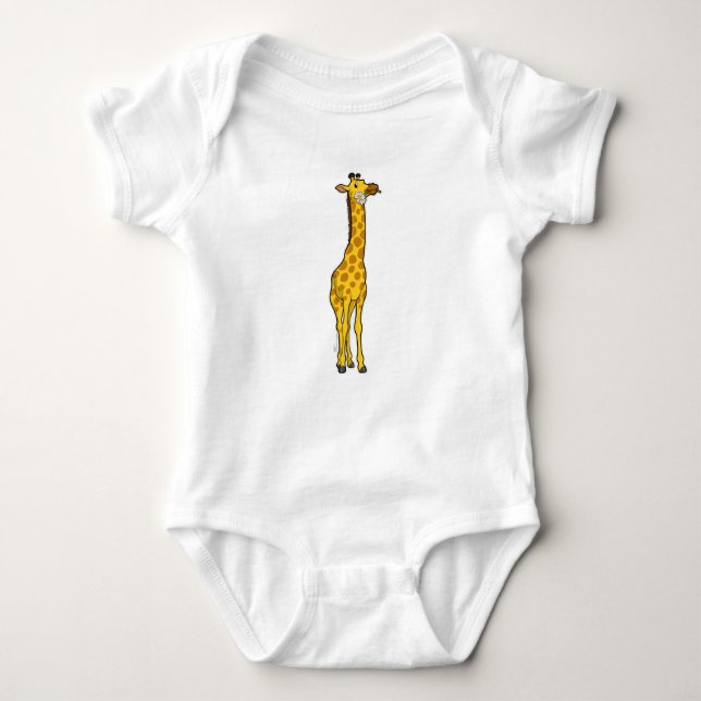 Giraffe mit Daisy Baby Strampler (Vorderseite)