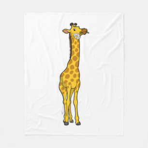 Giraffe mit Daisy Fleecedecke