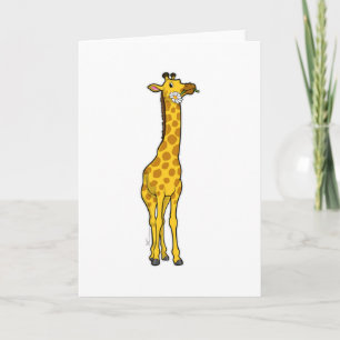 Giraffe mit Daisy Karte