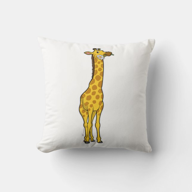 Giraffe mit Daisy Kissen (Vorderseite)