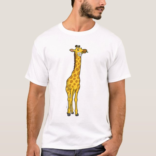Giraffe mit Daisy T-Shirt (Vorderseite)