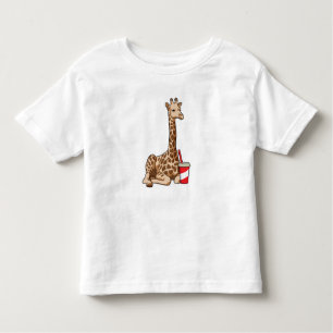 Giraffe mit Drink Kleinkind T-shirt