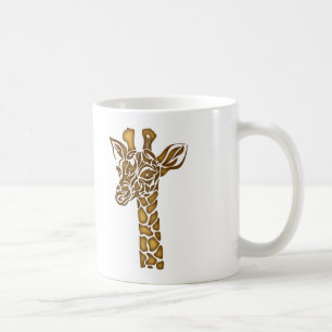 Giraffe mit ethnischen und Stammesziern Kaffeetasse