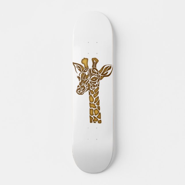 Giraffe mit ethnischen und Stammesziern Skateboard (Vorne)