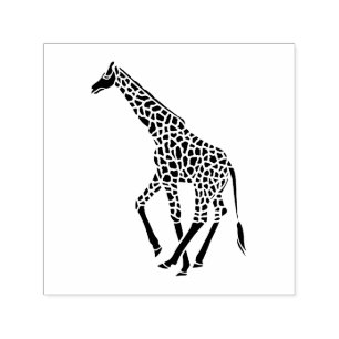 Giraffe mit Flecken Silhouette Bild Nur Kein Text Permastempel