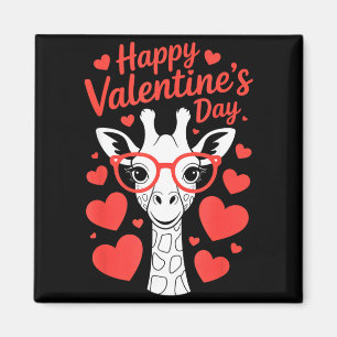 Giraffe mit Herz Gles Liebesfeier Valentinstag Magnet