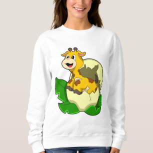 Giraffe mit Leaf & Egg Sweatshirt