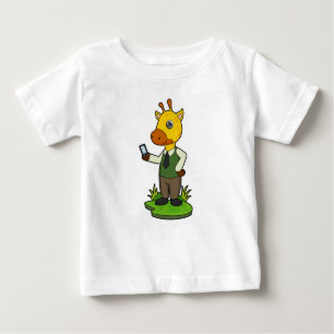 Giraffe mit Mobile Baby T-shirt