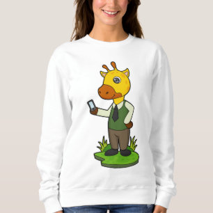 Giraffe mit Mobile Sweatshirt