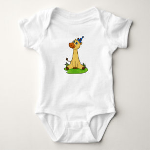Giraffe mit Party-Hut Baby Strampler
