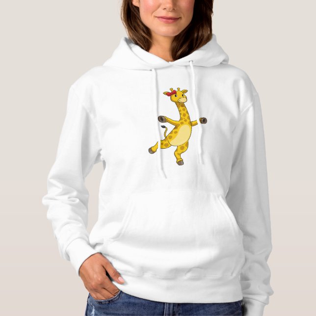 Giraffe mit Ribbon Hoodie (Vorderseite)