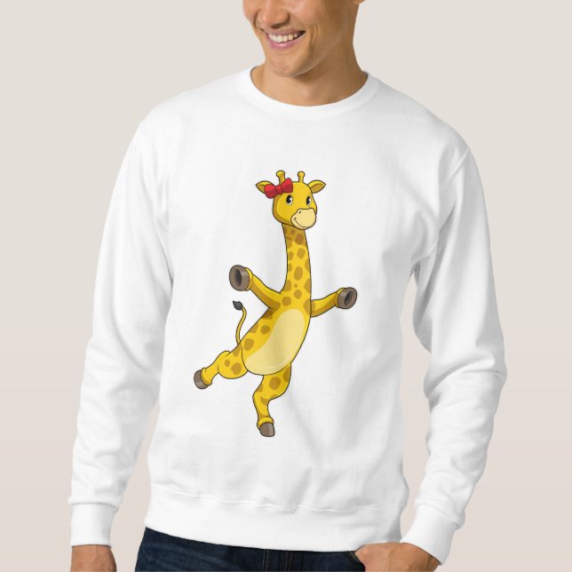 Giraffe mit Ribbon Sweatshirt (Vorderseite)