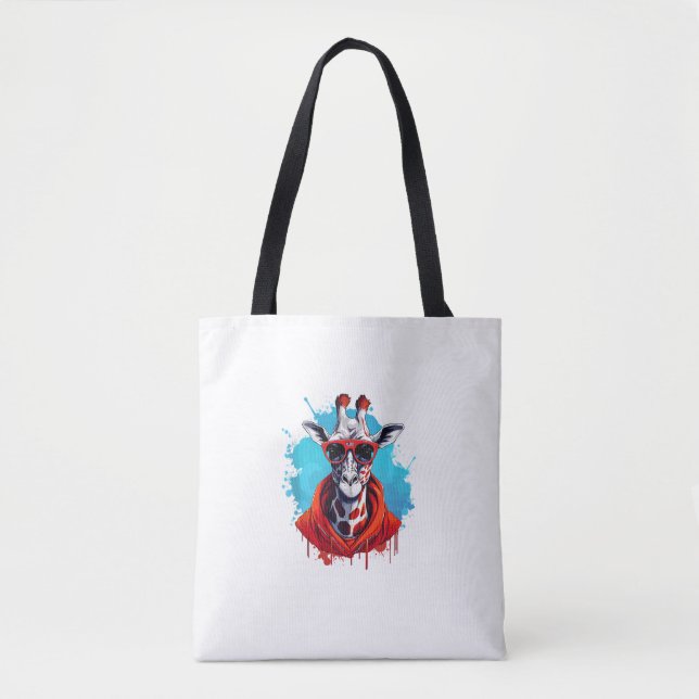 Giraffe mit roter Brille (Vorderseite)