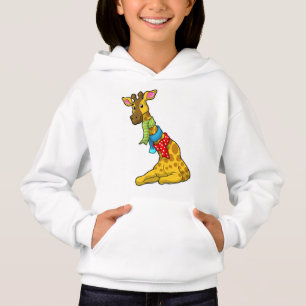 Giraffe mit Scarf Hoodie