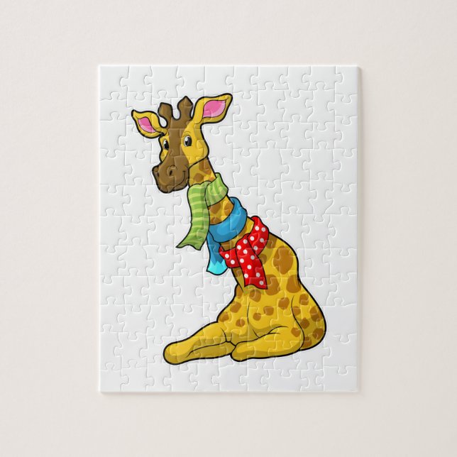 Giraffe mit Scarf Puzzle (Vertikal)