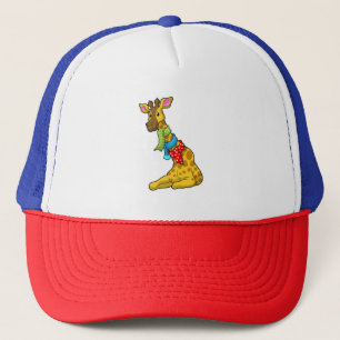 Giraffe mit Scarf Truckerkappe