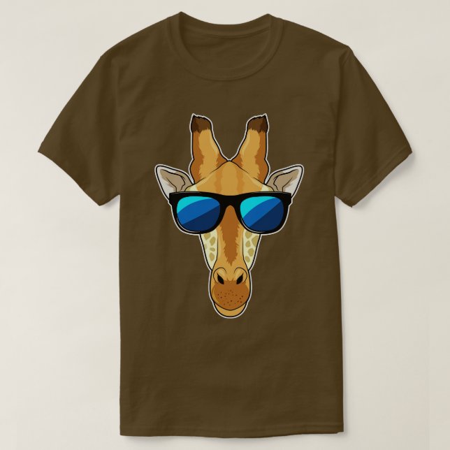 Giraffe mit Sonnenbrille 1 T-Shirt (Design vorne)