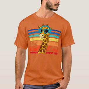 Giraffe mit Sonnenbrille Giraffe Lover Zoo Animal T-Shirt