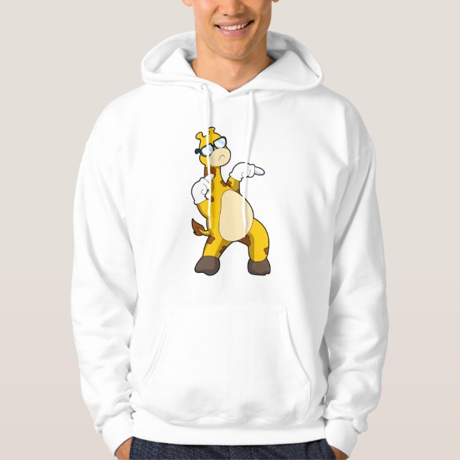 Giraffe mit Sonnenbrille Hoodie (Vorderseite)