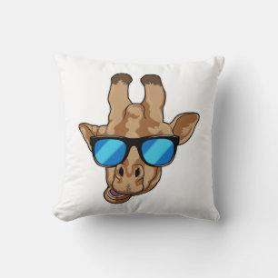 Giraffe mit Sonnenbrille Kissen