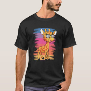 Giraffe mit Sonnenbrille Süße Tier für Männer Frau T-Shirt