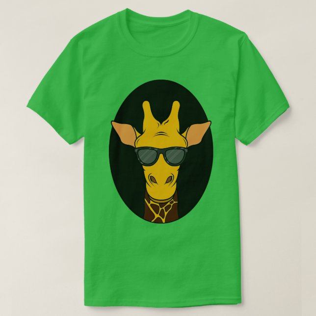 Giraffe mit Sonnenbrille T-Shirt (Design vorne)