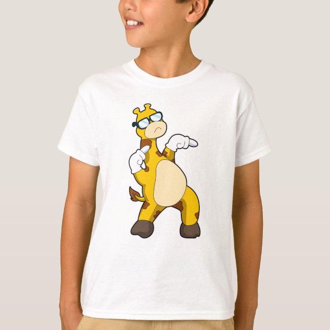 Giraffe mit Sonnenbrille T-Shirt (Vorderseite)