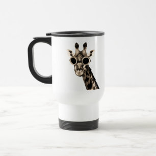 Giraffe mit Steampunk-Sonnenbrille Schutzbrille Reisebecher