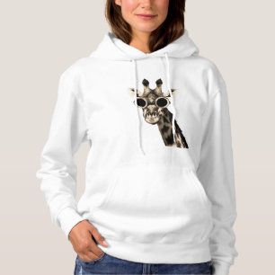 Giraffe mit Steampunk Sonnenbrille-Schutzbrillen Hoodie