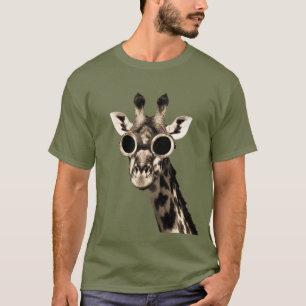 Giraffe mit Steampunk Sonnenbrille-Schutzbrillen T-Shirt