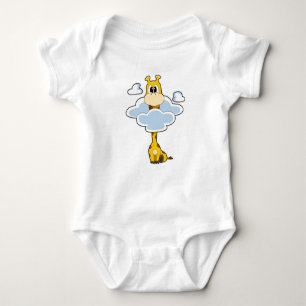 Giraffe mit Wolken Baby Strampler