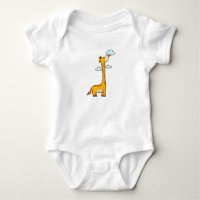 Giraffe mit Wolken