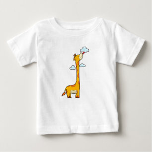 Giraffe mit Wolken Baby T-shirt