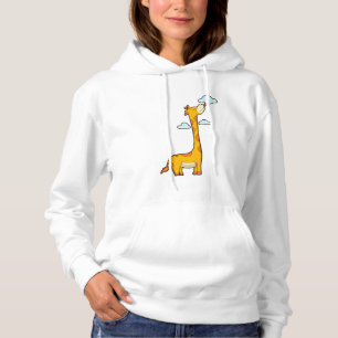 Giraffe mit Wolken Hoodie