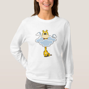 Giraffe mit Wolken T-Shirt