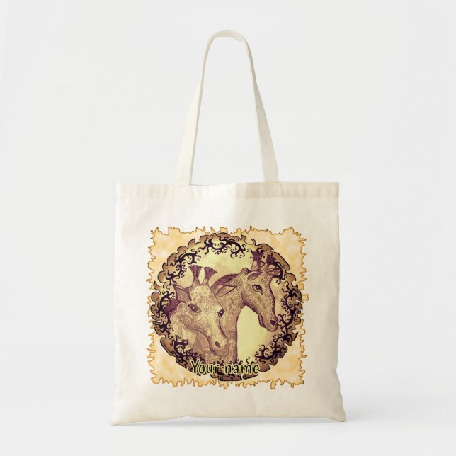 Giraffe Mond Tragetasche (Vorne)