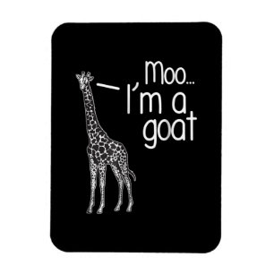 Giraffe Moo I bin eine Ziege Magnet