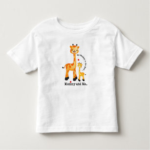 Giraffe Mum und Kalb Kleinkind T-shirt
